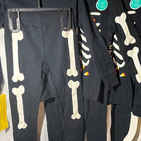 Carter's Black and White Skeleton Set - Picture 2 of 6